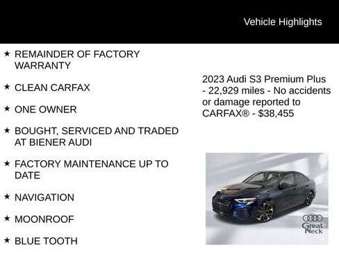 Used 2023 Audi S3 Premium Plus w/ Premium Plus Package image 8