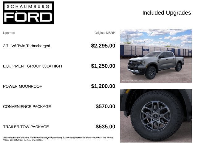 New 2026 Ford Ranger XLT w/ Equipment Group 301A High AWD/4WD image 4