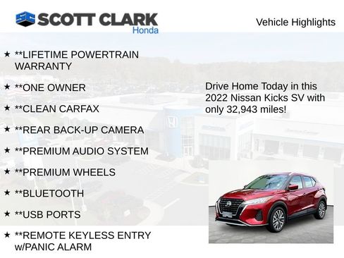 Used 2022 Nissan Kicks SV FWD image 11