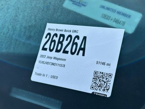 Used 2022 Jeep Wagoneer Series III w/ Premium Group I image 3