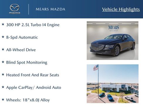 Used 2023 Genesis G80 2.5T image 2