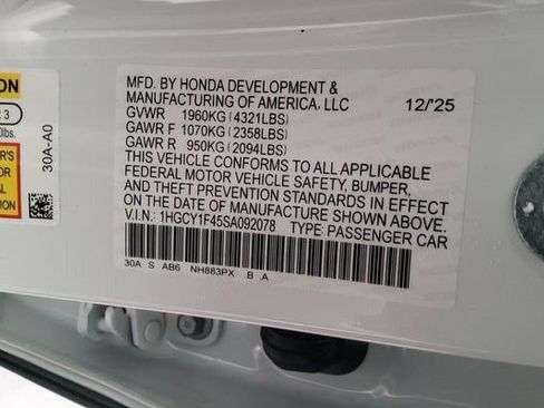 New 2025 Honda Accord SE image 42