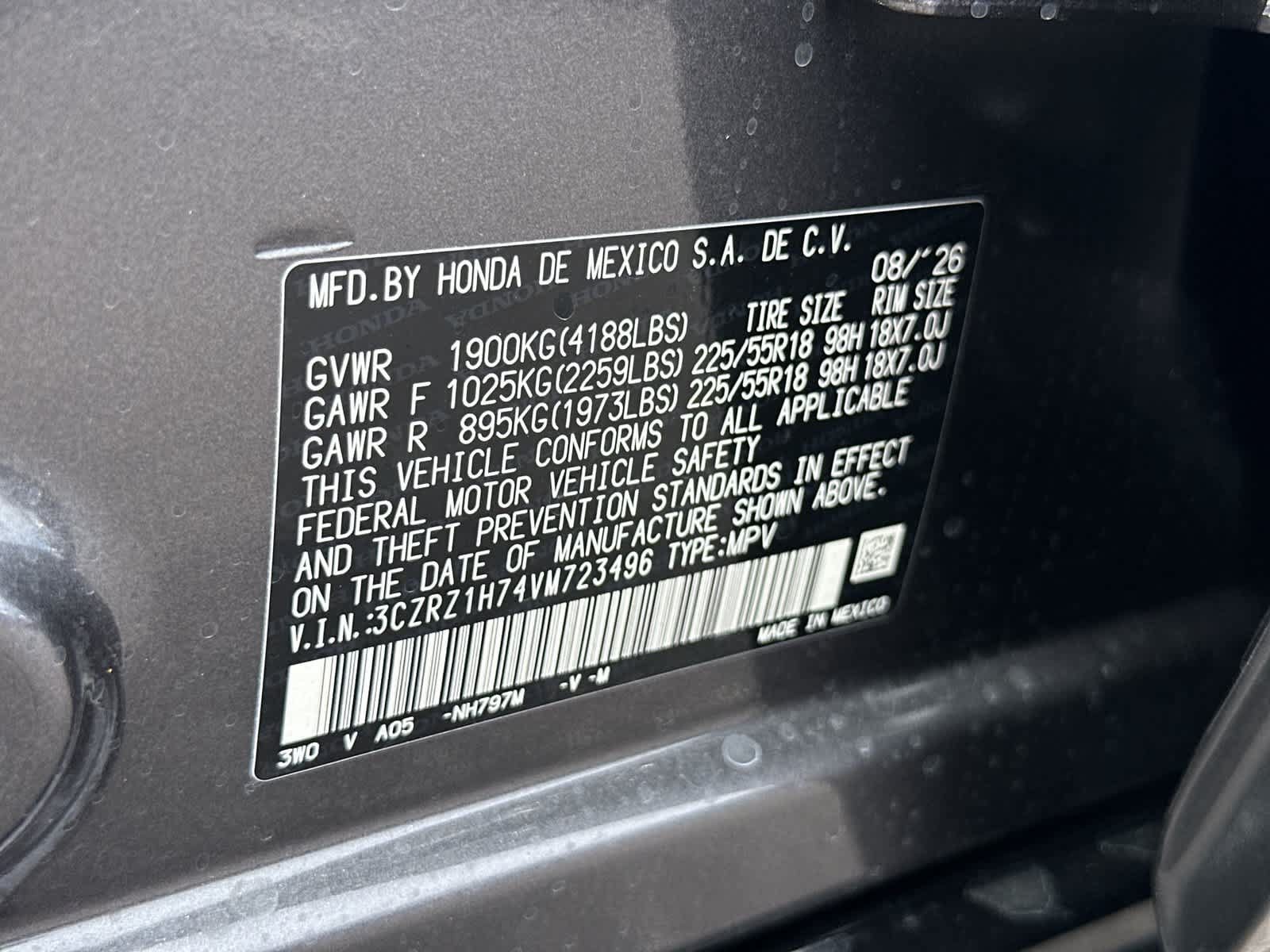 New 2027 Honda HR-V EX-L image 22