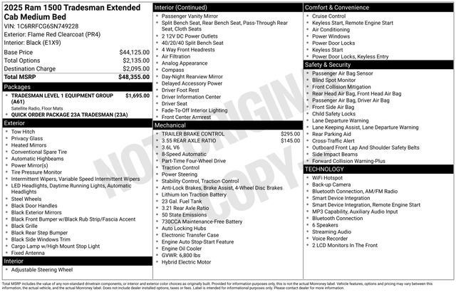 Used 2025 RAM 1500 Tradesman AWD/4WD image 3