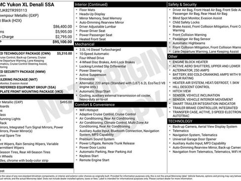 New 2026 GMC Yukon XL Denali w/ Advanced Technology Package AWD/4WD image 6