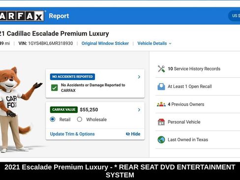 Used 2021 Cadillac Escalade Premium Luxury AWD/4WD image 9