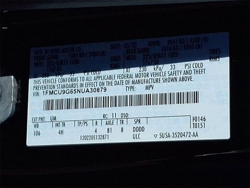 Certified 2022 Ford Escape SE w/ Convenience Package image 28