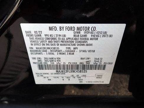 Certified 2022 Ford EcoSport S AWD/4WD image 20