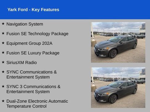 Used 2017 Ford Fusion SE w/ Equipment Group 202A image 2