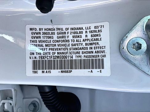 Used 2021 Honda Civic EX image 16