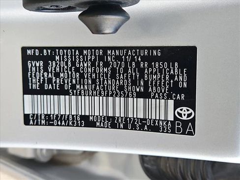 Used 2015 Toyota Corolla LE w/ Body Protection Package #1 FWD image 23