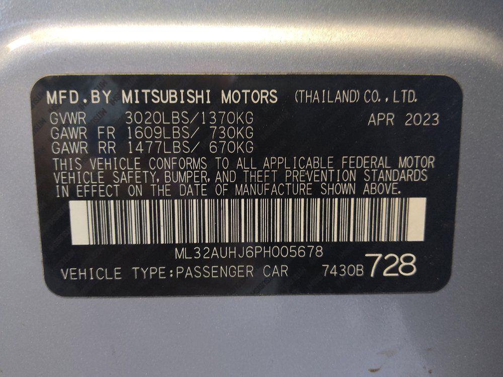 Used 2023 Mitsubishi Mirage LE FWD image 33