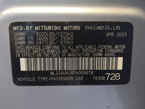 Used 2023 Mitsubishi Mirage LE FWD image 33