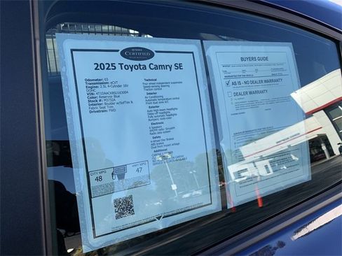 Used 2025 Toyota Camry SE image 36