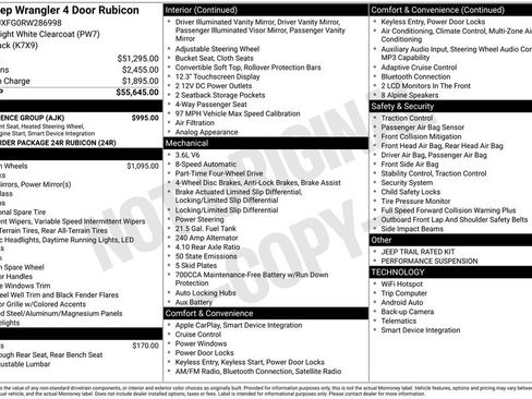 New 2024 Jeep Wrangler Unlimited Rubicon w/ Convenience Group image 15