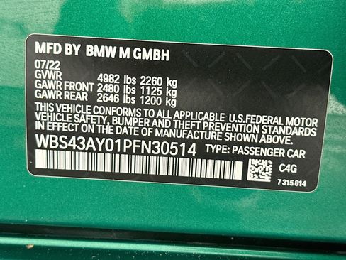 Used 2023 BMW M3 Competition w/ Parking Assistance Package AWD/4WD image 37
