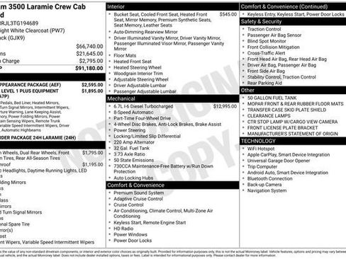 New 2026 RAM 3500 Laramie w/ Sport Appearance Package AWD/4WD image 38