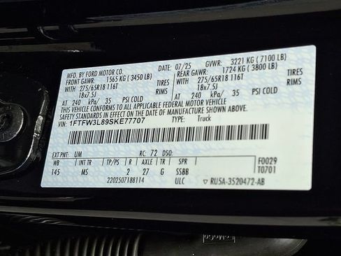 Used 2025 Ford F150 XLT w/ Equipment Group 301A Standard AWD/4WD image 27