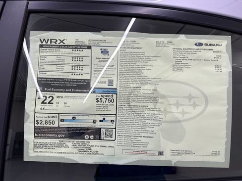 New 2026 Subaru WRX Premium AWD/4WD image 28