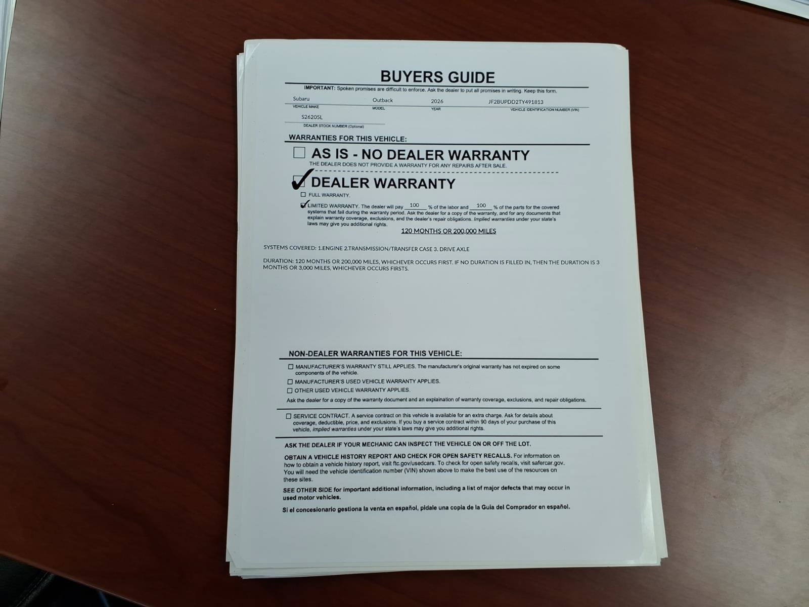 Certified 2026 Subaru Outback Limited AWD/4WD image 31