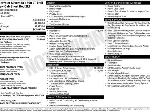 Used 2024 Chevrolet Silverado 1500 LT Trail Boss w/ LT Trail Boss Premium Package AWD/4WD image 35