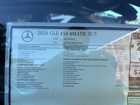 New 2026 Mercedes-Benz GLE 450 4MATIC image 9