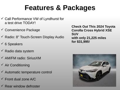 Used 2024 Toyota Corolla Cross AWD Hybrid w/ Convenience Package