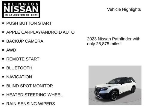 Certified 2023 Nissan Pathfinder Rock Creek AWD/4WD image 7