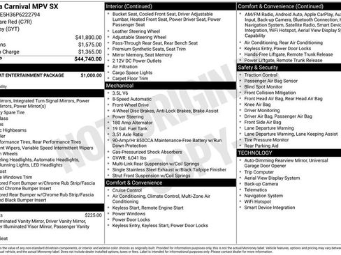 Certified 2023 Kia Carnival SX FWD image 41