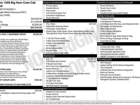 New 2026 RAM 1500 Big Horn AWD/4WD image 4
