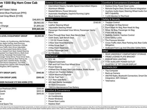 Certified 2022 RAM 1500 Big Horn AWD/4WD image 7