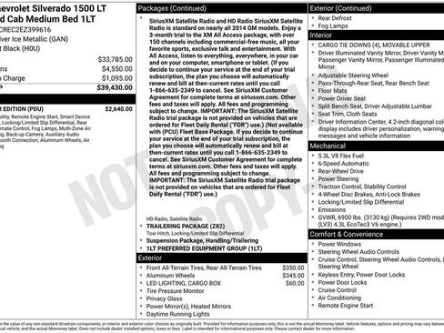 Used 2014 Chevrolet Silverado 1500 LT w/ All Star Edition RWD image 1