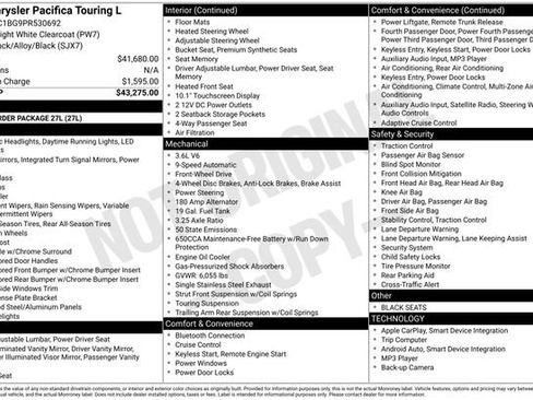 Used 2023 Chrysler Pacifica Touring-L FWD image 38