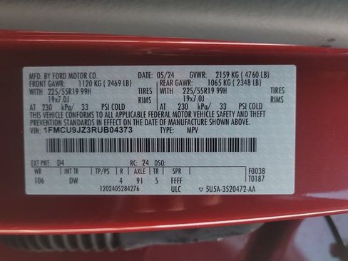 Used 2024 Ford Escape Platinum w/ Premium Technology Package AWD/4WD image 25