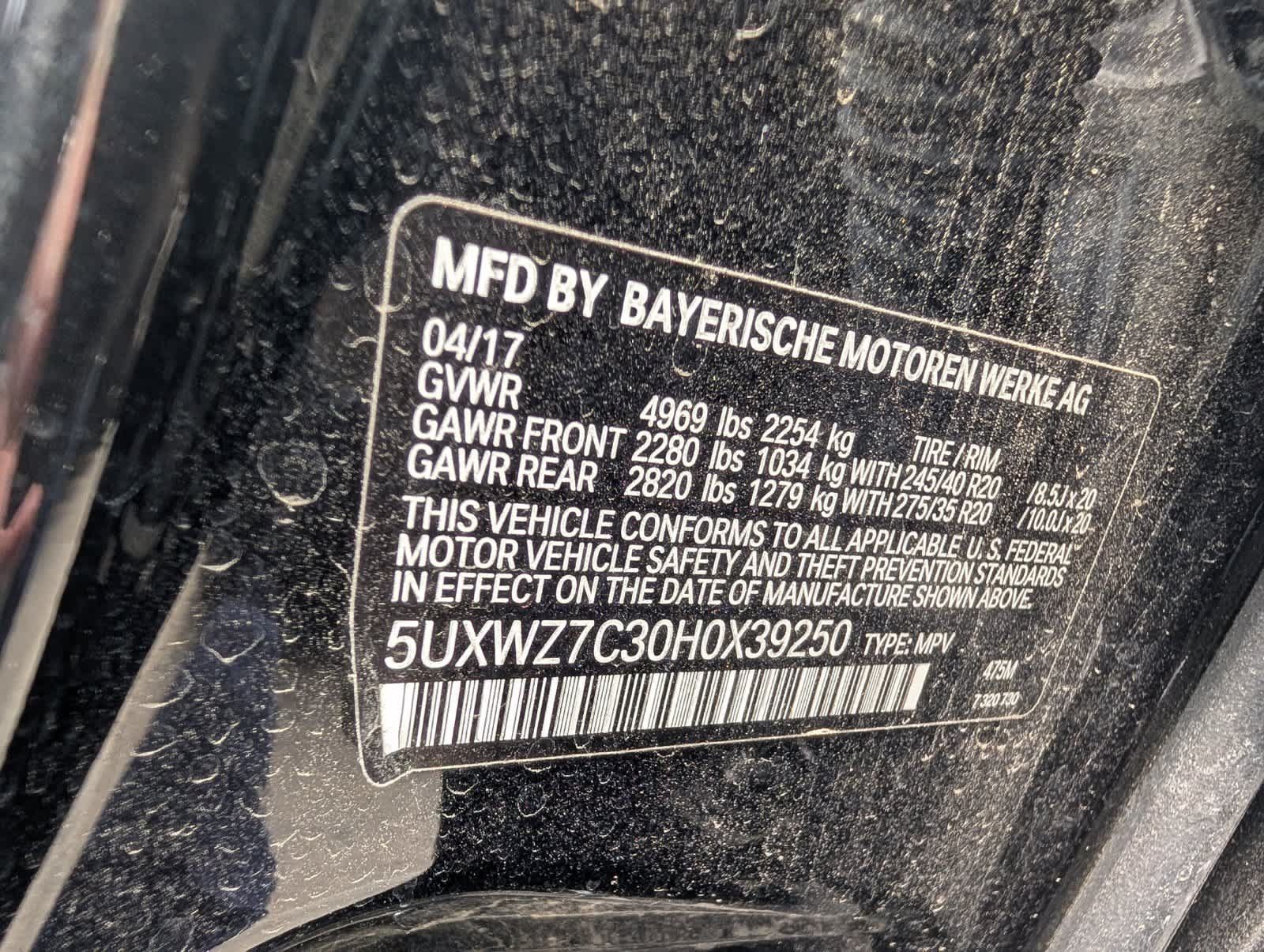 Used 2017 BMW X3 sDrive28i RWD image 7