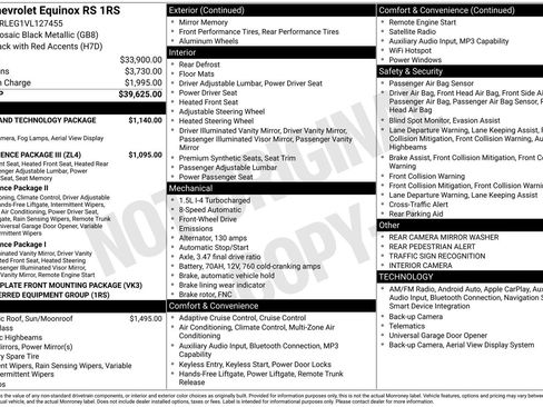 New 2027 Chevrolet Equinox RS w/ Safety and Technology Package FWD image 31