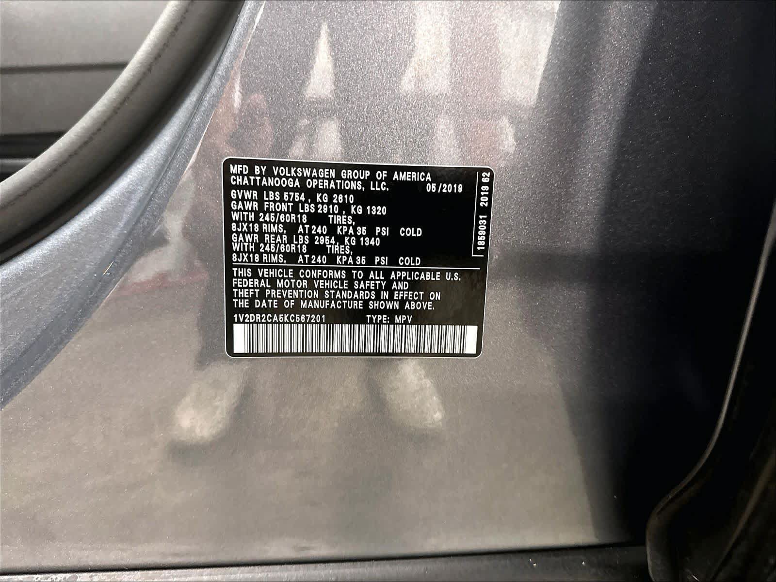 Used 2019 Volkswagen Atlas SE w/ Towing Package FWD image 22