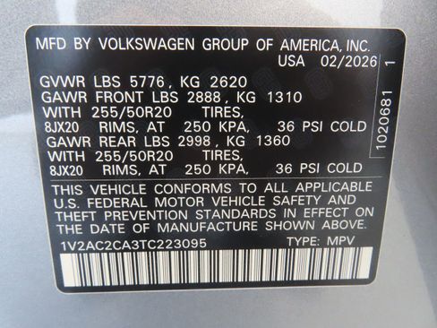 New 2026 Volkswagen Atlas Cross Sport SEL R-Line AWD/4WD image 29