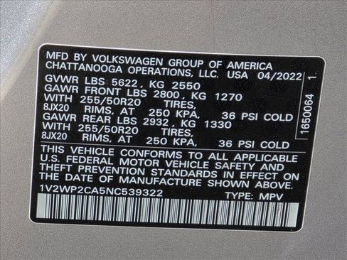 Used 2022 Volkswagen Atlas SE image 13