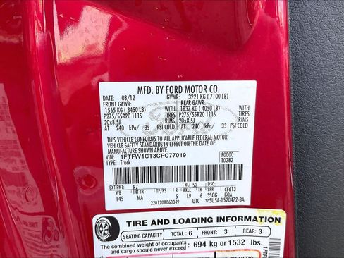 Used 2012 Ford F150 XLT w/ XLT Chrome Pkg RWD image 32