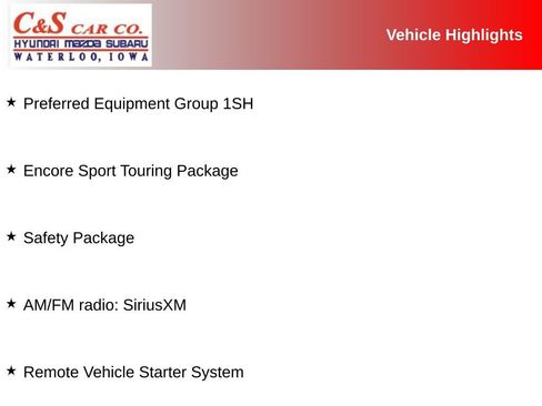 Used 2018 Buick Encore Sport Touring w/ Safety Package FWD image 2