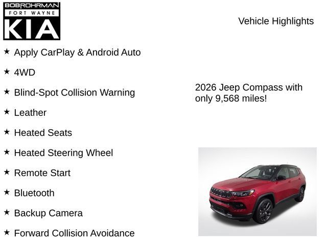 Used 2026 Jeep Compass Limited AWD/4WD image 7
