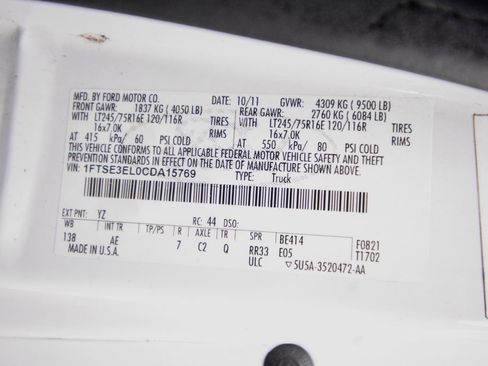 Used 2012 Ford E-350 and Econoline 350 Super Duty RWD image 22