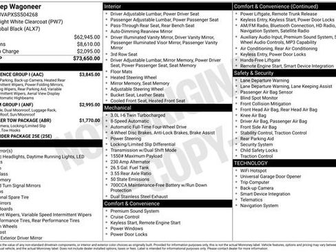 New 2025 Jeep Wagoneer 4WD w/ Convenience Group I image 9