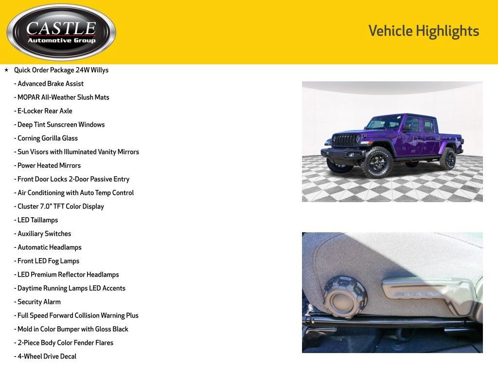 New 2026 Jeep Gladiator Sport AWD/4WD image 3