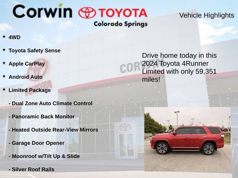 Used 2024 Toyota 4Runner Limited AWD/4WD image 6