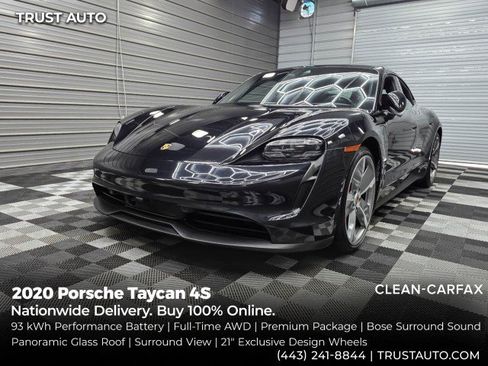 Used 2020 Porsche Taycan 4S AWD/4WD image 1