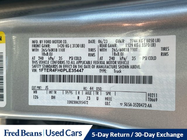 Used 2023 Ford Ranger Lariat w/ Equipment Group 501A High AWD/4WD image 38