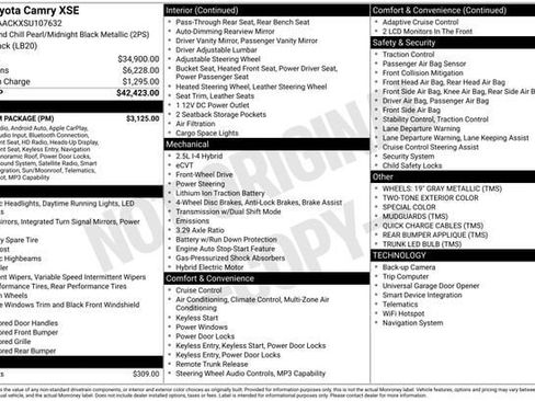 Certified 2025 Toyota Camry XSE w/ Premium Package FWD image 35