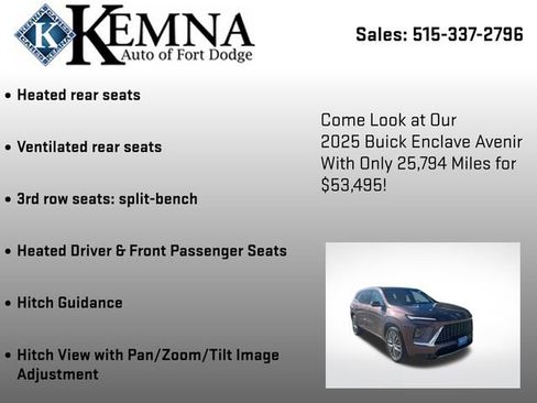 Used 2025 Buick Enclave Avenir w/ Trailering Package, 5000 lbs. image 16